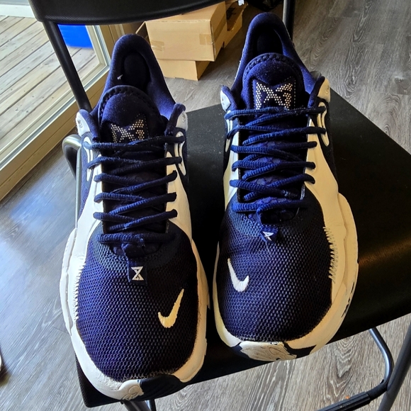 Nike PG 5 TB Navy Navy Blue White DA7758-401 Men Multi Size 9.5 - Picture 2 of 13